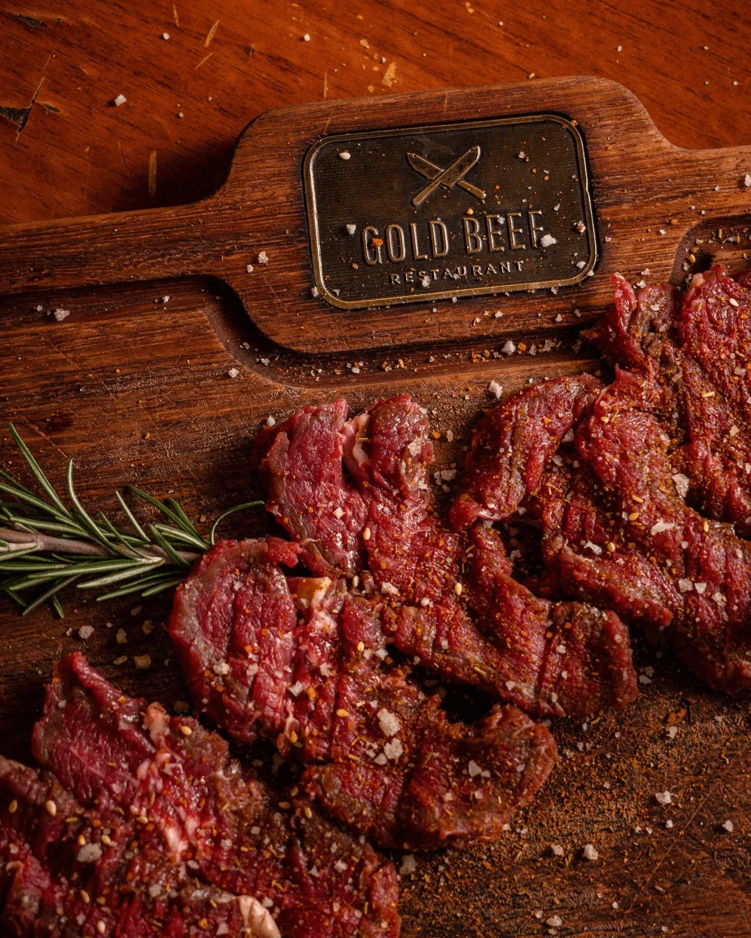 Viande marinée sur planche Gold Beef